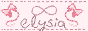 very pink background with dotted elements. it says "meow!" in big block letters, and "elysia" under that. there is a picture of a pink haired cat girl on the right.